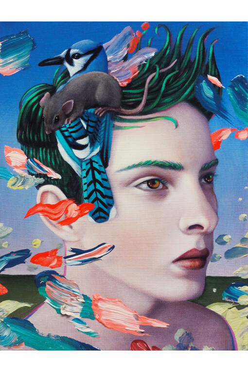 Ryan Martin, El Dorado, 2014, oil on canvas, 50 x 40 inches