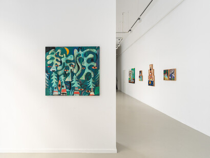 József Csató, Tent, exhibition view. Courtesy of Erika Deák Gallery