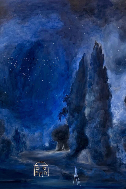 Donna Moylan, The astronomer, 2024. Courtesy of Bookstein Projects