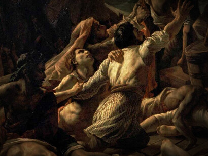 Detalle de la pintura 'La balsa de la Medusa' (1819) de Théodore Géricault