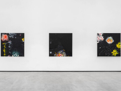 Raymond Saunders, Déménagement, exhibition view. Courtesy of David Zwirner Gallery