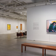 Frank Bowling, Like water, exhibition view. Courtesy of Hauser & Wirth Gallery