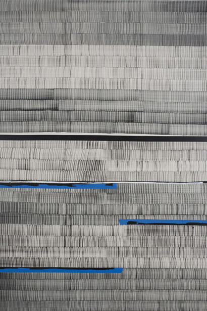 Juan Uslé, Soñé que revelabas (Aral), 2015, vinyl dispersion and dry pigment on canvas, 275 x 203 cm