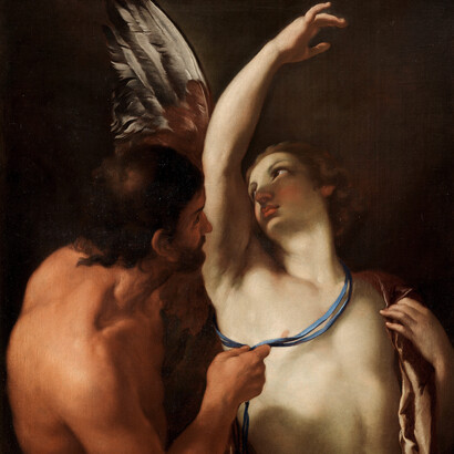 Andrea Sacchi, Dédalo e Ícaro (detalle)