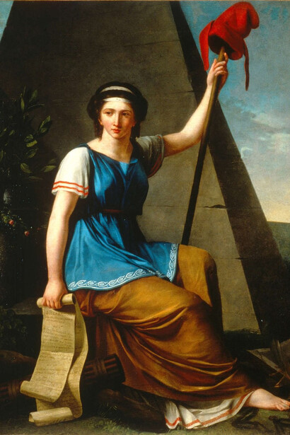 Jeanne-Louise Vallain, La liberté, Oil on Canvas, 1793-1794, Museum of the French Revolution