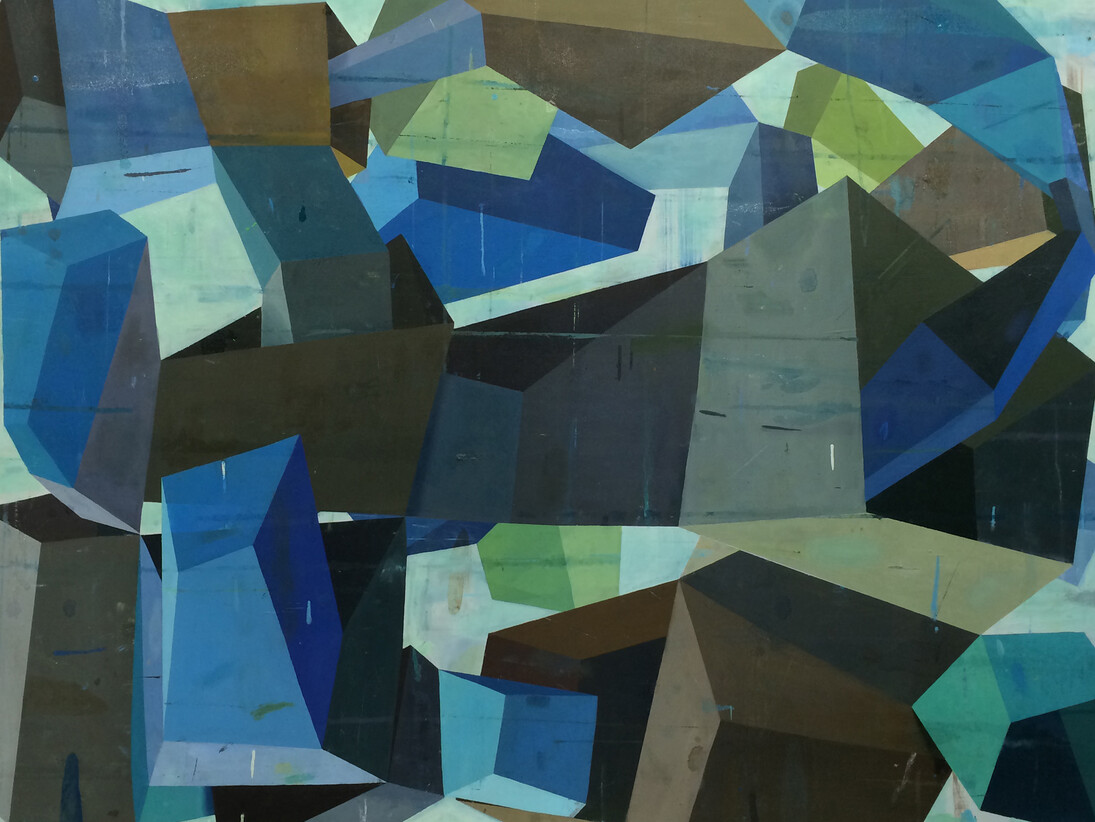 Deborah Zlotsky, Loophole, oil on canvas. Courtesy of Robischon Gallery