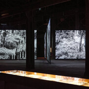 Soundwalk Collective and Patti Smith, Correspondences, exhibition view. Courtesy of LUMA Arles