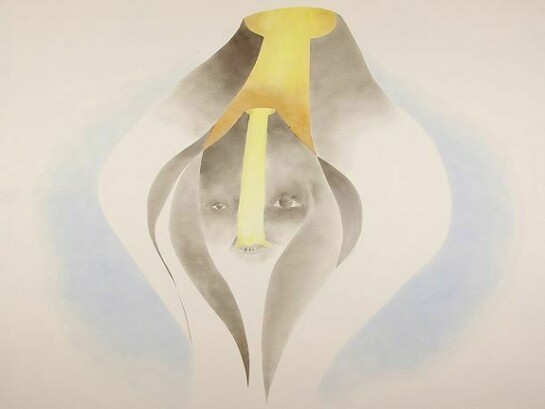 Enrico David, "Mother Tunnel", 2013, Acrylic on canvas, 109 1/2 x 112 1/2 inches