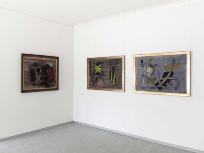 Fritz Winter, Paths to the documenta (1949-1955), exhibition view. Courtesy of Galerie Henze and Ketterer