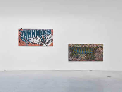 Thornton Dial, The visible and the invisible, exhibition view. Courtesy of Hauser & Wirth