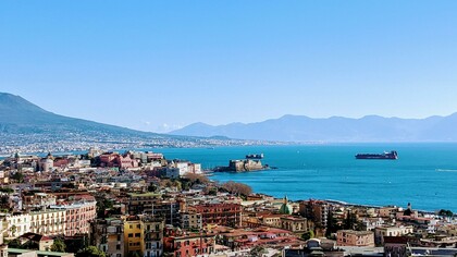 Vista aerea di Napoli, Italia