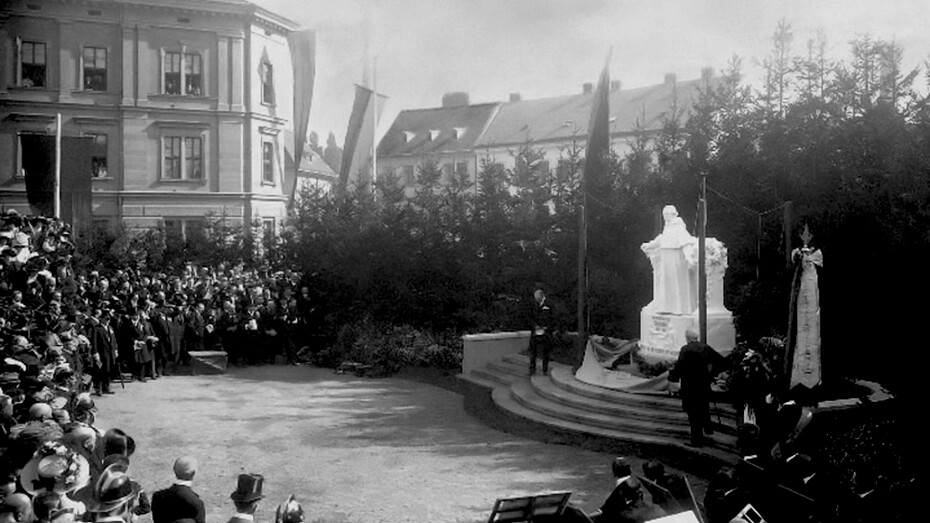 Inauguración del monumento a Mendel en Brünn, 1910