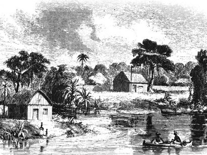 La Trinidad en 1854. Fuente: «Harper's New Monthly Magazine»