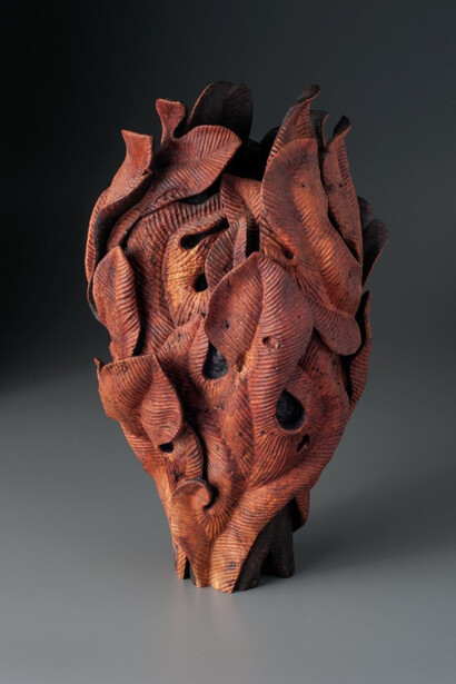 Michelle Holzapfel, Restless leaves vase (detail), 1988. Courtesy of High Museum of Art