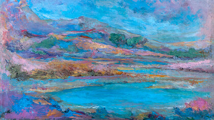 Paolo Salvati, Sogno d’estate, olio su tela, 60x70 cm, 1975