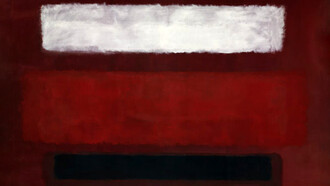 Mark Rothko, No. 9 (Blanco y negro sobre vino)