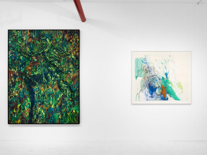 Various artists, Across the pond contemporary painting in London, exhibition view. Courtesy of Eric Firestone Gallery