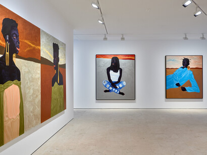 Kwesi Botchway. Rumors of Blackness, installation view. Courtesy of Maruani Mercier