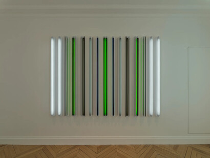 Robert Irwin, exhibition view. Courtesy of White Cube
