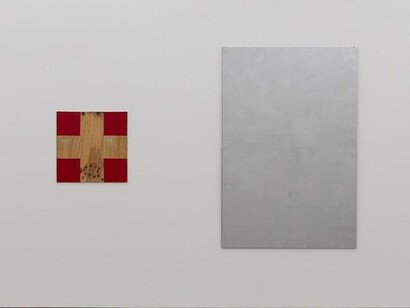 John Nixon, Artist of the monochrome, works from 1968 — 2020, exhibition view. Courtesy of Anna Schwartz Gallery