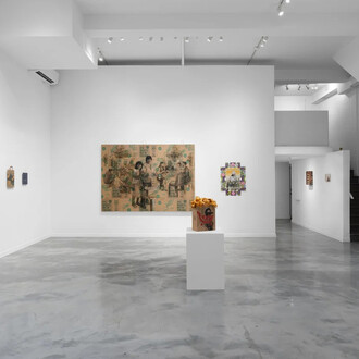 Narsiso Martinez, Eat happy, exhibition view. Courtesy of Charlie James Gallery