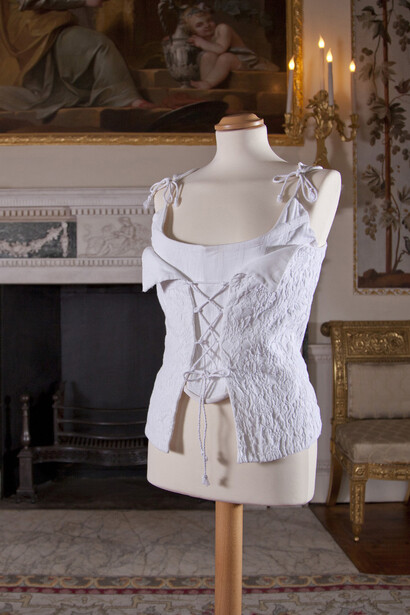 Vivienne Westwood, Wedding corset, Boned cotton pique, 1995, Private collection, Photographed at Danson House, Kent by Daniel Luke 