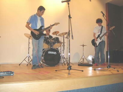 Mitch Abdo & the band performing in Beirut Lebanon in 2006