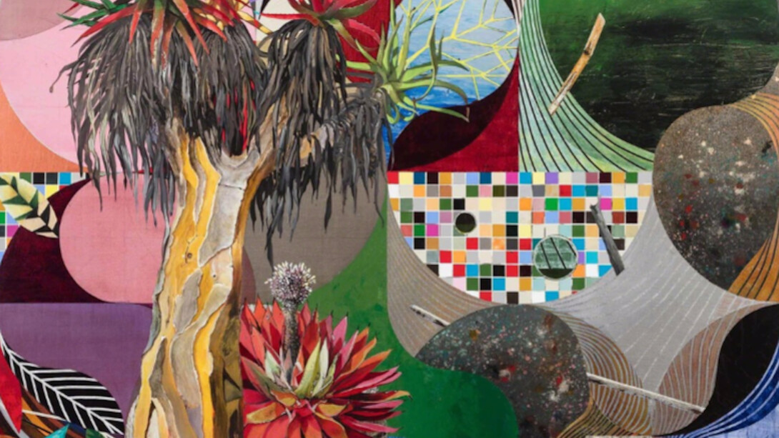 Luiz Zerbini, Cabeça d'Agua, 2016, Exhibition view. Courtesy of Stephen Friedman Gallery