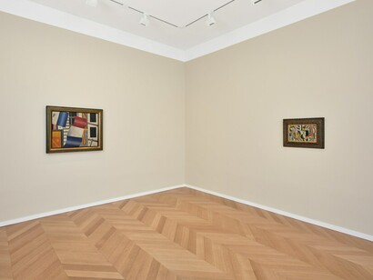 Fernand Léger, The mechanical paintings, exhibition view. Courtesy of Skarstedt Gallery