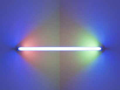 Dan Flavin. Courtesy of Mana Contemporary