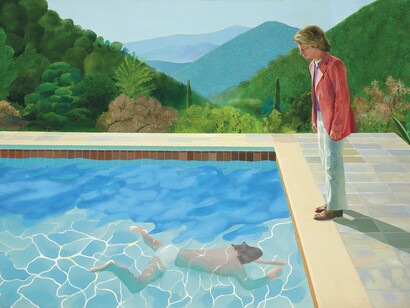 David Hockney, Portrait of an artist (pool with two figures), 1972. Avec l’aimable autorisation de la Fondation Louis Vuitton