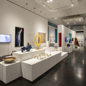 New century achievements exhibition, exhibition view. Courtesy of Tsinghua University Art Museum