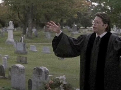 Cameo di Stephen King in "Pet Sematary", 1989