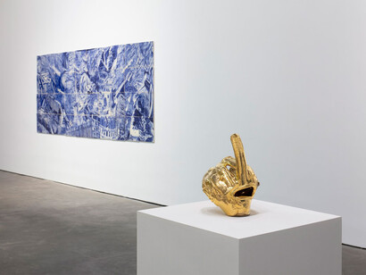 Rubén Ortiz Torres, Repatriación voluntaria, vista de exhibición. Cortesía de la Galería OMR