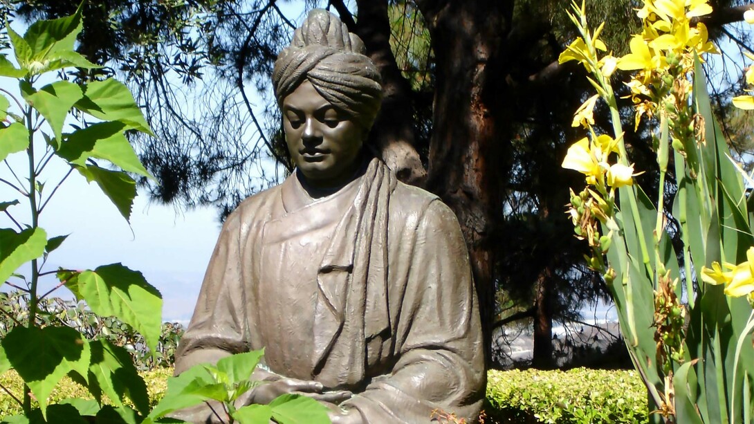 Swami Vivekananda (1863-1902) statue at O'Neil Park and Ramakrishna Monastery, California, United States