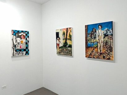 Kevin Blake, Sundowning, exhibition view. Courtesy of Bert Green Fine Art