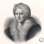 Johann Leonhard Appold, “Ritratto di J. J. Winckelmann” ripreso dal dipinto di Anton von Maron, 1768, litografia, 22 x 16,8 cm - Raccolta Piancastelli, Biblioteca Comunale “A. Saffi”, Forlì