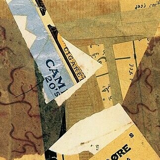 Kurt Schwitters, "Cam 20S 20 Ore", collage, 1936