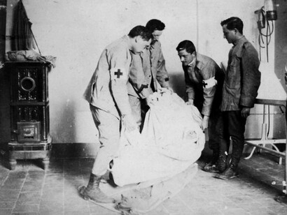 Ferito in ospedale (archivio Morgante)