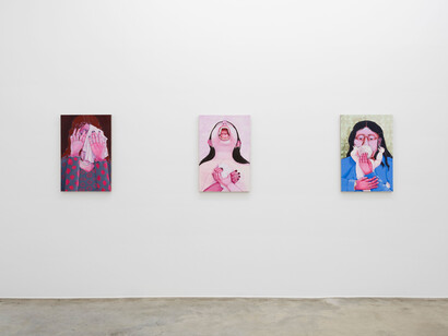 Nikki Maloof, Around the clock, exhibition view. Courtesy of Galerie Perrotin 