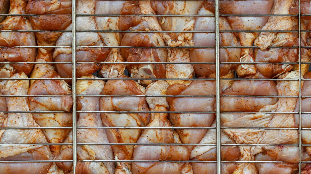 Delle cosce di pollo