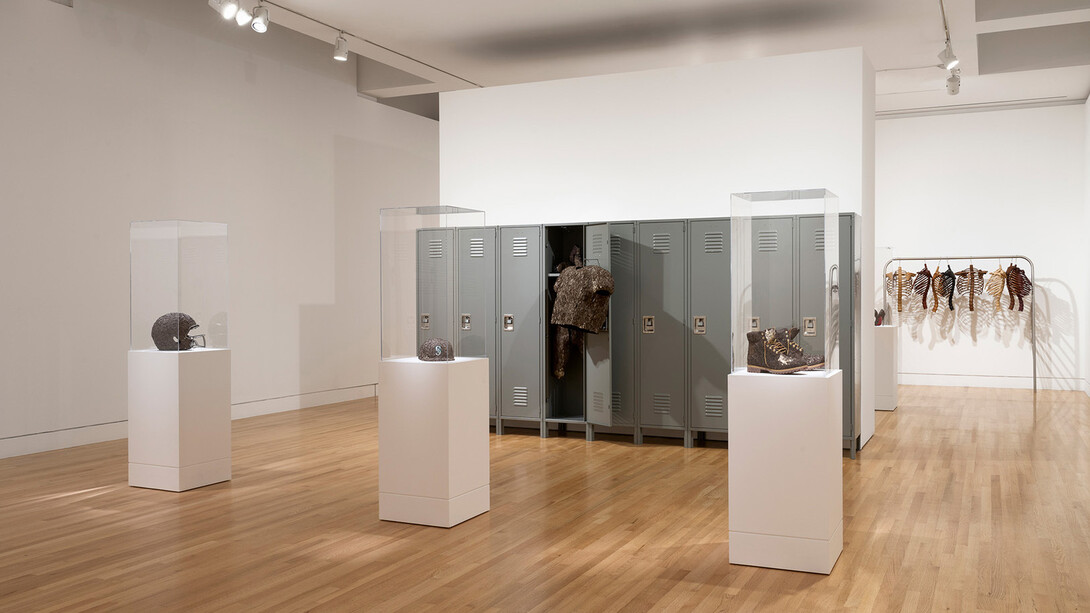 Hugh Hayden, American vernacular, exhibition view. Courtesy of Frye Art Museum