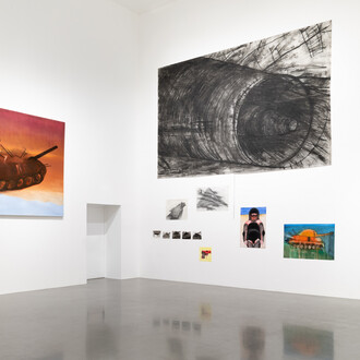 Miriam Cahn, What looks at us, exhibition view. Courtesy of MAAT