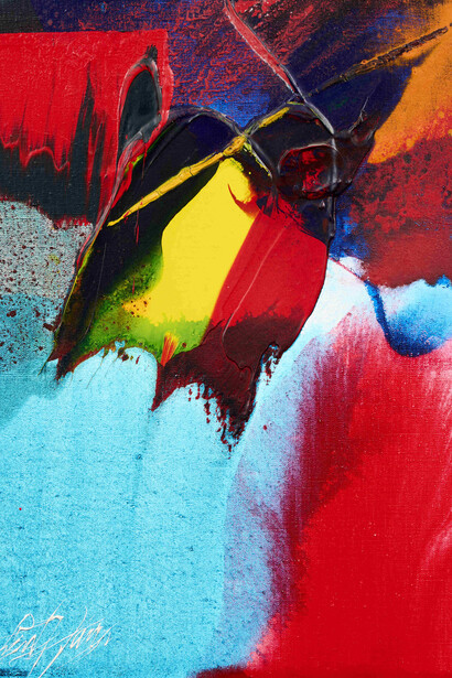 Paul Jenkins, Phenomena sight unseen by day, 2003. Cortesia di CSArt - Comunicazione per l'Arte
