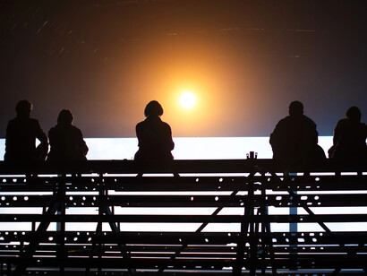 Tina Farifteh, When I saw the sun and the moon at the same time, exhibition view. Courtesy of the Fries Museum