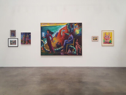 Carlos Almaraz & Elsa Flores Almaraz, Exhibition view. Courtesy of Craig Krull Gallery