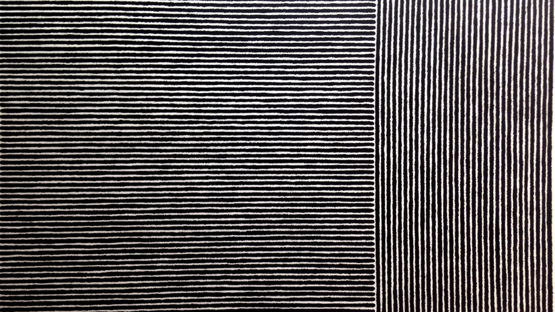 Joan Witek, P-161 Untitled, 2013, Pencil and oil stick on canvas, 45 x 73 1/2 inches, 114.3 x 186.7 cm