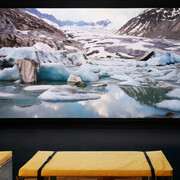 Ohan Breiding, Belly of a glacier, exhibition view. Courtesy of MASS MoCA