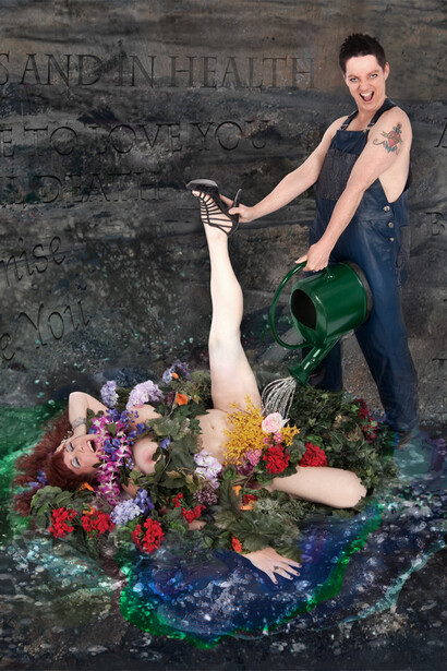 Annie Sprinkle and Beth Stephens, Assuming the ecosexual position, 2015. Courtesy of Bill Arning Exhibitions