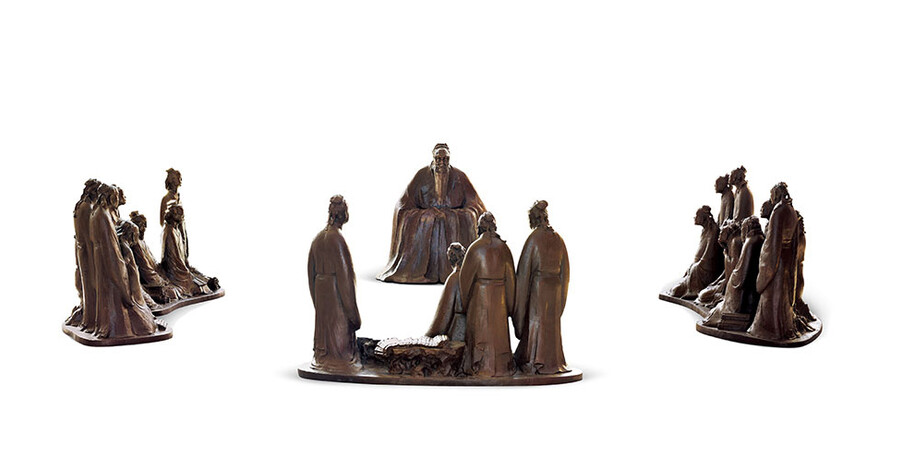 Confucius Gave Lectures, Li Yifu, Liu Song, Ren Yanming. 400cm×500cm×170cm. 